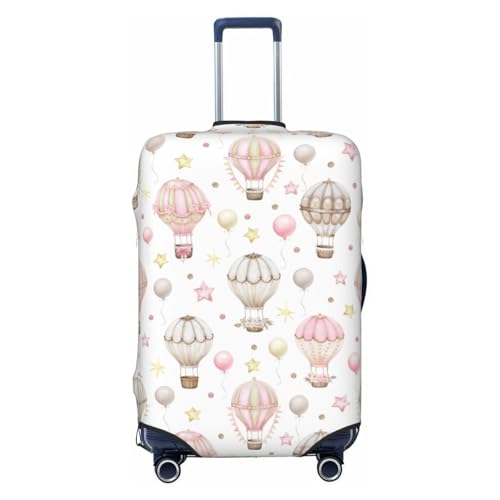 Spandex Travel Luggage Cover Printed Cute Balloons Watercolor Double-Sided Suitcase Protector Bag,Dust-Proof Anti-Scratch Durable Baggage Covers For Kid Adult,Medium