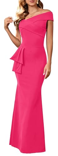 Image of Elegant Formal Maxi Dress for Women Sexy Red Evening Long Dresses Fashion Cocktail Party Dress for Wedding Guest