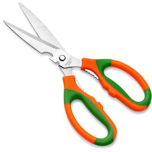 Image of Plant Scissors for Home Gardening, Non-Slip Handle with Easy Grip, Rust-Resistant, Heavy-Duty, Ideal for Trimming, Cutting, Cracking Nuts & Bottle Opener