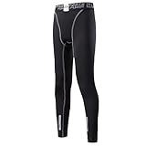 [Muxuryee] スポーツタイツ ジュニア 野球 インナースパッツ キッズ レギンス コンプレッションタイツ スポーツインナー 子供 スキーウェア サッカー インナー アンダーウェア [UVカット・吸汗速乾] 3339 BK/GY 140