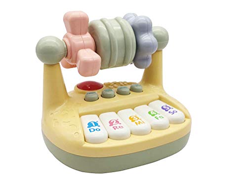 Image of Crackles Kids Pretend Play Mini Musical Piano Toy with Light and Sound Effects (Multicolor)