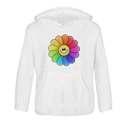 Azeeda 'Rainbow Flower' Children's Hoodie/Hooded Sweater (KO029304)