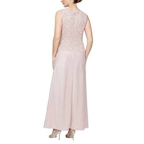 Alex Evenings Women's Two Piece Mother of The Bride Dress with Lace Jacket (Petite and Regular Sizes)4