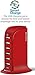 Aduro 40W 6-Port USB Desktop Charging Station Hub Wall Charger for iPhone iPad Tablets Smartphones with Smart Flow (Red)