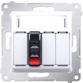 Kontakt-Simon DGL31.01/11 Socket White Plastic IP20, 75 mm 48 mm 75 mm