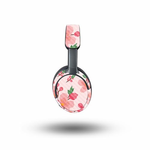 Image of MightySkins Carbon Fiber Skin Compatible with Bose QuietComfort Ultra - Lilies in Bloom | Protective, Durable Textured Carbon Fiber Finish | Easy to Apply