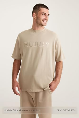Oversized Hubby Tee, Couple T-Shirt for Weddings & Honeymoons, Anniversary, Valentines, Birthday4