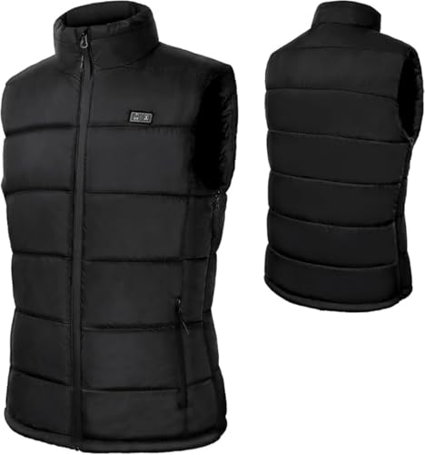 Weamest Heated Vest for Men Women with 16000mAh 7.4V Battery Pack Included, Size Adjustable Heated Vests for Winter Outdoor Hunting Skiing Camping