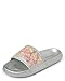 The Children's Place Girls Slide Sandal, Silver, 3 Big Kid US