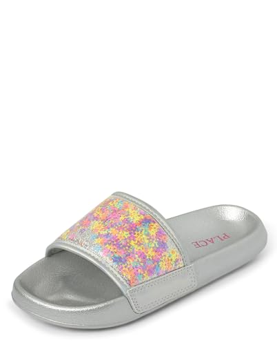 The Children's Place Girls Everday Slip on Slide Sandals2