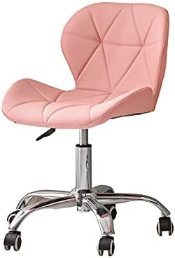 CLIPOP Office Swivel Chair Faux Leather Padded Height Adjustable Computer Desk Chair with Chrome Base and Wheels Executive Work Chair for Home Office
