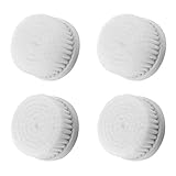 TOPyoth Facial Cleansing Brush Heads,Facial brush head replacements with Sensitive, Four Pack milky white