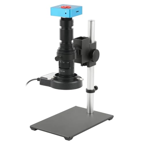 Microscope 55MP 4K 2K HDMI USB Digital Industrial Video Microscope Camera +180X 200X 500X C Mount Lens for Phone PCB Soldering Watch Repair(500X)