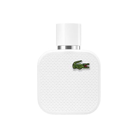 EAU DE LACOSTE L.12.12 Blanc Eau de Toilette, holzig-blumiger Herren-Duft mit Vetiver-Noten für selbstbewusste Männer, 50ml Cover