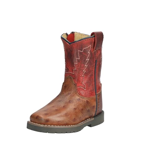 Image of Smoky Mountain Boots Toddlers' Autry Square Toe Leather Western Cowboy Boots