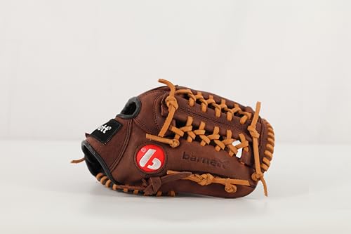 Gant de baseball de compétition BARNETT GL-115 en cuir marron de taille 11.5