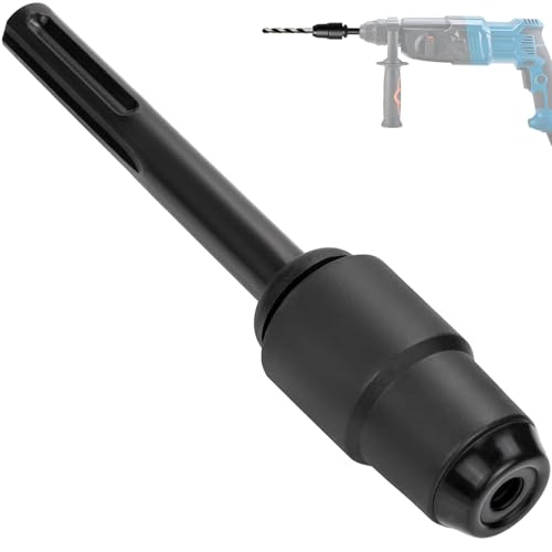 NICEWAT SDS Max auf SDS Plus Adapter für Bohrhämmer 220mm Legierter Stahl SDS- Adapter Korrosionsbeständig Bohrfutter Adapter Konverter für SDS Max Schlagbohrmaschine und SDS Plus Werkzeuge