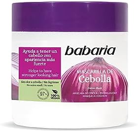 Babaria Onion Hair Mask - No Smell, No Tears - Purifying and Antioxidant Properties - Improves Hair Growth - Adds Gloss and Shine - Reduce Itchy Scalp, Dandruff, and Frizz - 13.5 oz Masque