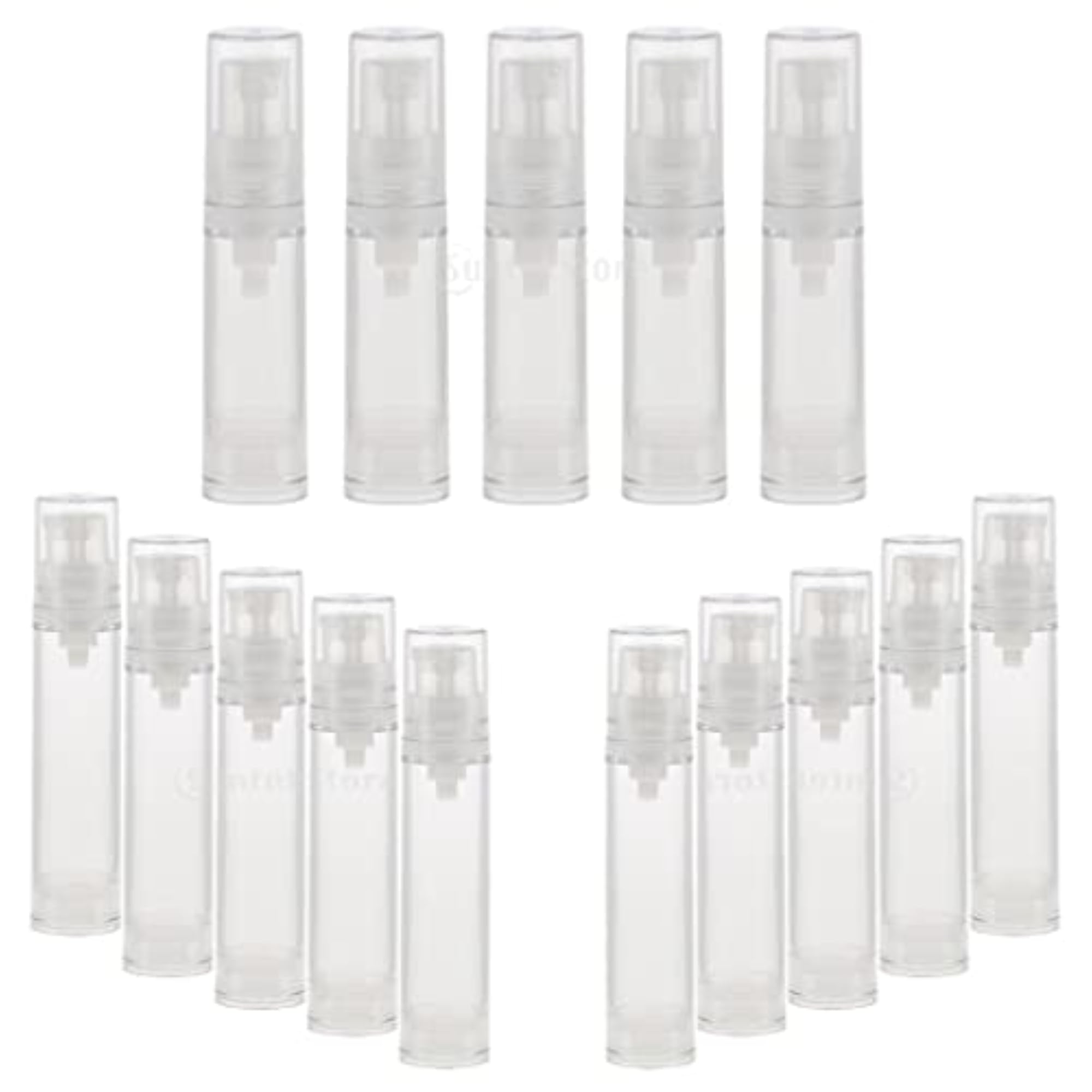 15pcs Pump Press Empty Tubes for Cosmetic Cream & Lotion