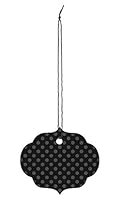 Algopix Similar Product 20 - Large Strung Ornate Oval Black Dotted