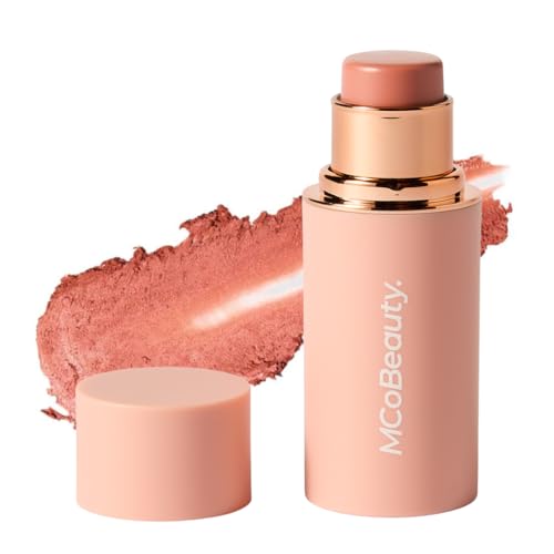 MCoBeauty - Baby Face Multiuse Cream Stick for Lips and Cheeks - Blush Stick in Nude Peach Shade - Contains Moisturising Jojoba Seed Oil, Coconut Oil and More - Charley