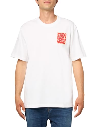 True Religion Men's True Dove Puff Tee, Optic White, L