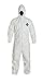 DuPont TY127S Disposable Elastic Wrist, Ankle & Hood White Tyvek Coverall Suit 1428, Size Large, Sold by the Each