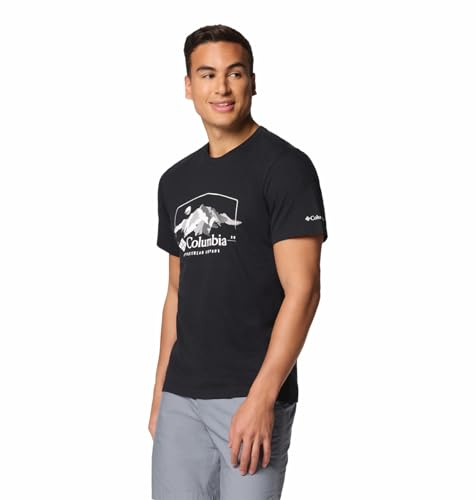 Image of Columbia Men Black Path Lake Graphic II Tshirt, S