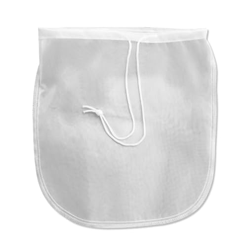 Colador de nueces - Bolsa de leche de nueces de 80 micras - 30,5 x 30,5 cm, reutilizable, ultrafuerte, tejido de nailon fino de grado alimenticio, leche de almendras, zumos y cerveza fría