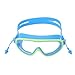 SPYMINNPOO Kids Swimming Goggles, Non Fog Lenses Adjustable Frame with Nose Clip Seal Textured Strap for Kids (Light Blue)