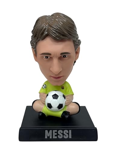 Image of AUGEN Super Hero Messi F Action Figure Limited Edition Bobblehead with Mobile Holder for Car Dashboard, Office Desk & Study Table (Pack of 1)