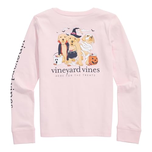 vineyard vines Girls' Here for The Treats Long-Sleeve Pocket Tee