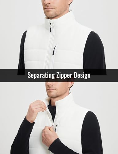 baleaf Men's Puffer Vest Lightweight Warm Outerwear Sleeveless Water Resistant Zip Up Winter Jackets Hiking Golf Windproof4