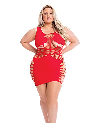 Vestido Curvy Dynamite Diva - Rojo En Oferta Pink Lipstick Lingerie Dynamite Diva Vestidos Red Talla Única