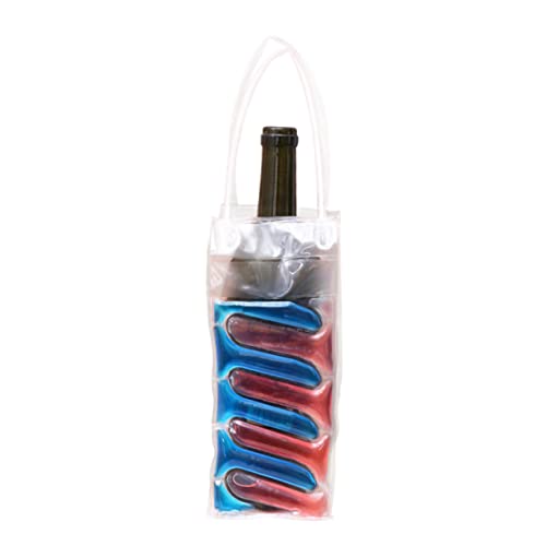 SHOWERORO Wine Chiller Bag Set Insulation Cooling for Wine Bottles Freezer Bag Beer Chiller Gel Holder