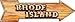 SMART BLONDE Rhode Island Bulb Lettering Novelty Mini Metal Arrow MA-619