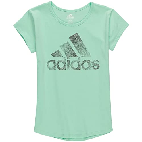 T-shirt Adidas pour fille coloris menthe idéal pour le sport et l'école