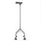 KGGKEUH Krücken für ältere Menschen, Gehstöcke, alte Stabsstangen, Vier Cricket-Ecken, rutschfeste Stöcke, Gehhilfe, Krücke, Vier Fuß, praktisch, Sehnsucht nach einem besseren Leben Thoughtful