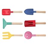 FONDOTIN 1juego De Jardinería Infantil para Plantar y Excavar Rastrillo y Cucharas Jardín y Huerto