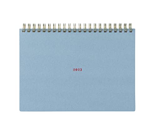 ラボクリップ 手帳 2023年 A5 マンスリー スケッチ 帆布 グレー 2312T02-GY