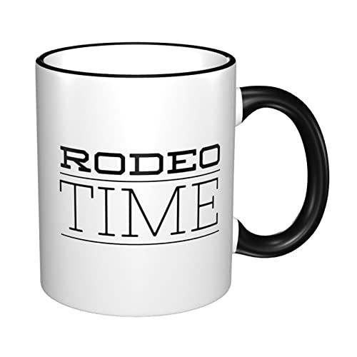 Rodeo - Taza de café Rodeo Time - Cowboy Cowgirl Bronc Riding Bull Rider Atracción Hobby Saddle Boot Horse Competition… - Imagen 4