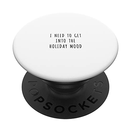 I need to get into the holiday mood PopSockets Swappable PopGrip, Black