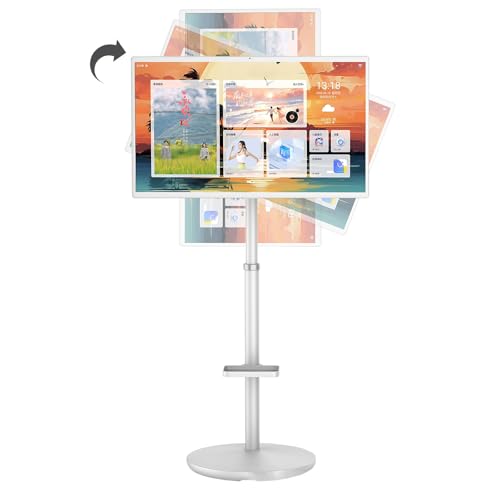 SHAHRYAR Televisor Portátil con Pantalla Táctil De 27/32 Pulgadas, con Cámara De 13 MP, Compatible con Micrófono Externo, Ideal para Casa, Oficina Y Gimnasio 27'-1080p