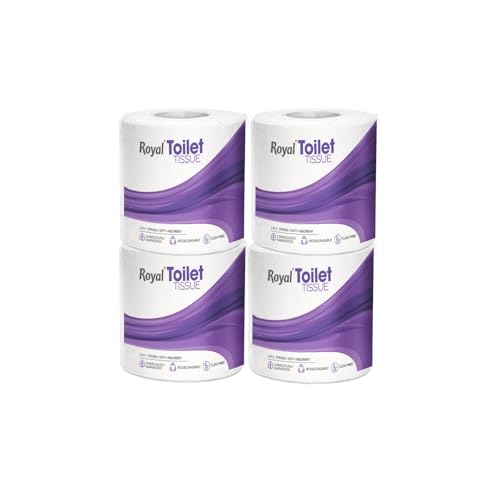 Image of Royal Toilet Tissue Paper Roll | 800 Pulls (200 x 4 Rolls) | Tissue Paper Roll, Toilet Paper Roll 2-Ply Soft & Strong Bathroom Tissue | Highly Absorbent & Hygienic Toilet Paper