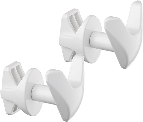 LH Paire de porte-serviettes Handy VIP sans trous pour tubes ronds, visses au radiateur sèche-serviettes sans perçage - Fabriqué en Italie - Blanc