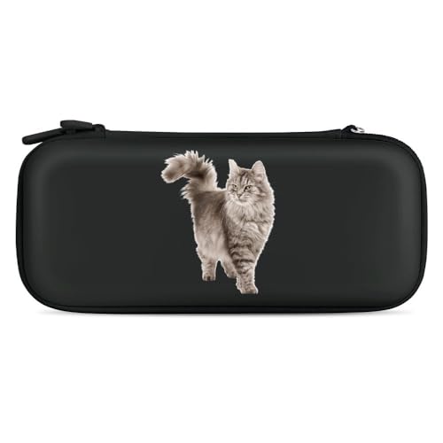Switch ゲーム機収納袋 Switch ゲームカードケース SDカードケース Switch カバー Switch ゲーム機保護ケース 耐衝撃 スイッチケース 大容量 スイッチ収納バッグ ペルシャ猫 ネコ キャット 収納ポーチ 旅行用 携帯便利 防塵 防