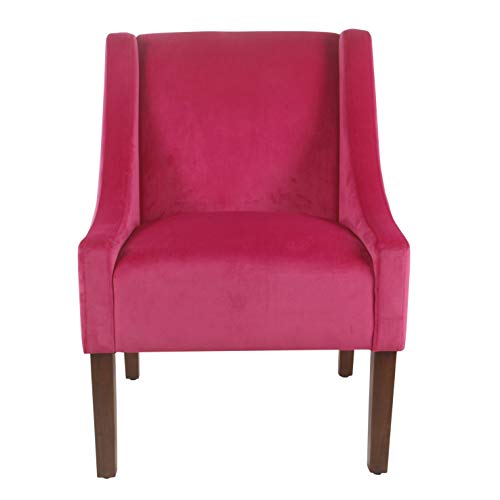 Image of HomePop Classic Swoop Arm Accent Chair - Pink