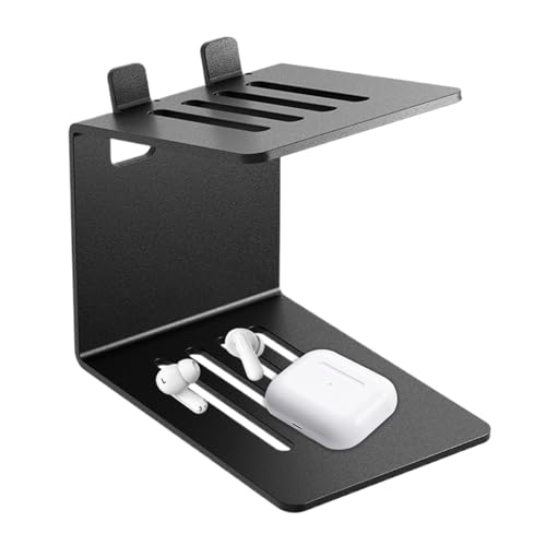 Estante de altavoz para monitor, almacenamiento antideslizante y resistente, soportes para altavoces de escritorio, soporte de escritorio ajustable para configuración de mesa de estantería, elevador