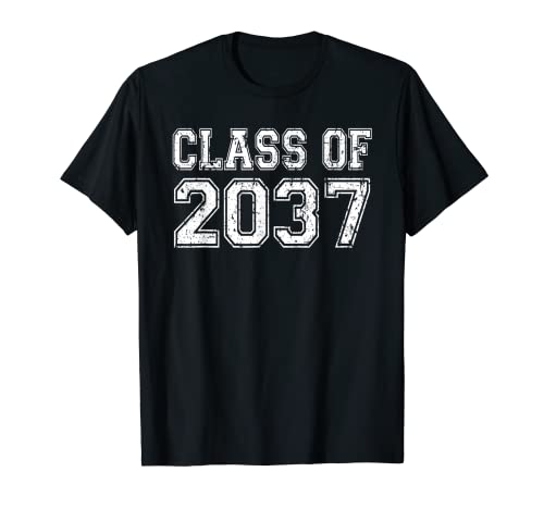 Clase de 2037 Grow With Me Graduación Vintage Camiseta