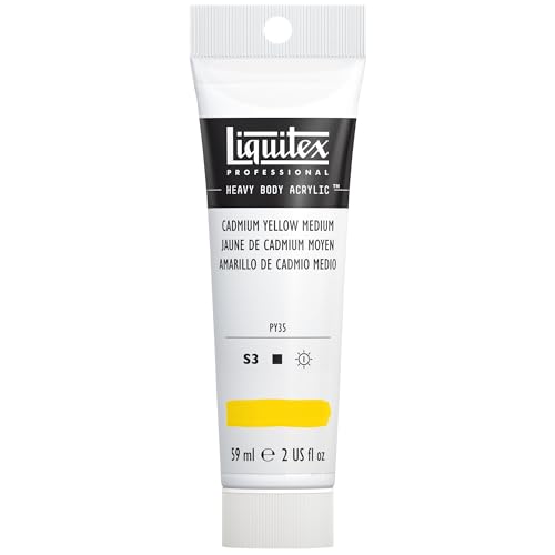 Image of Liquitex Professional Heavy Body Acrylic Paint, 2-oz Tube, Cadmium Yellow Medium